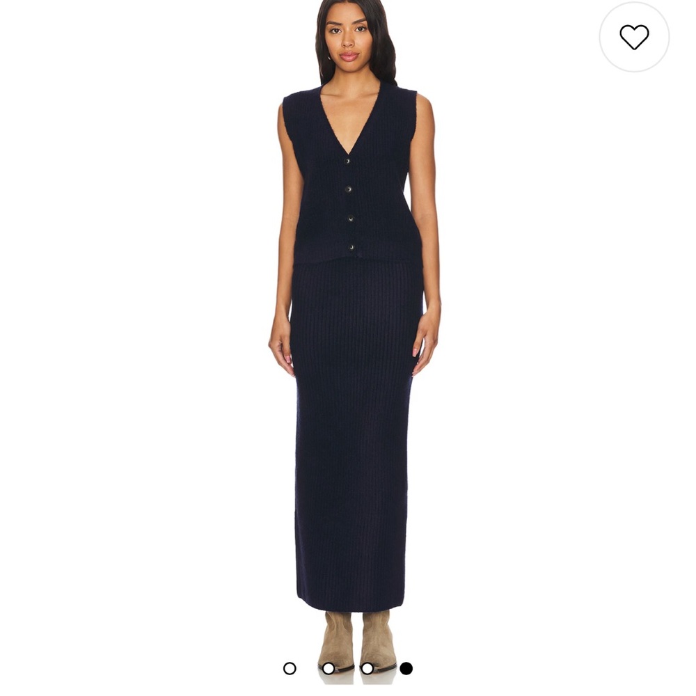 Callahan navy knit set size XS